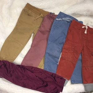 Lot of 4 toddler pants w/ free pant